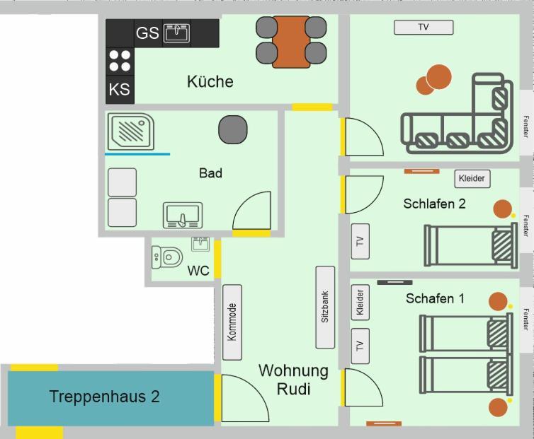 Provizial Ferienwohnung Rudi Wadgassen Buitenkant foto